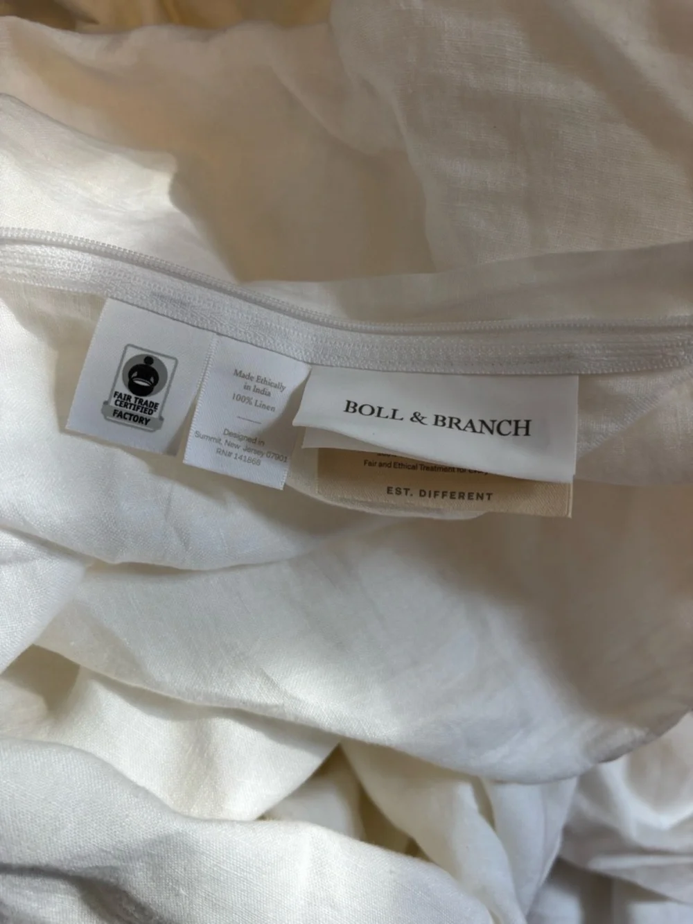 Boll & Branch Linen Duvet Set Full Queen NWOT 100% Linen Luxury Bedding
